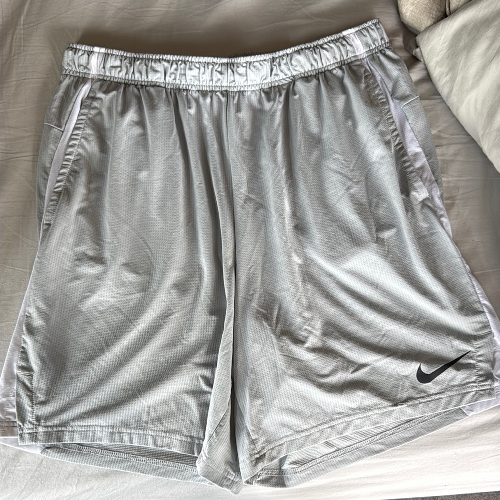 Nike Silver Athletic Shorts